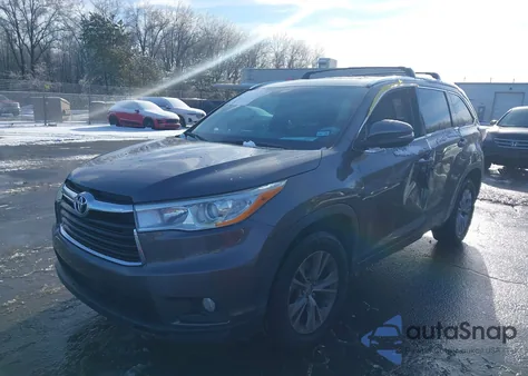 2014 Toyota Highlander Xle V6 from USA, damaged, VIN 5TDKKRFH6ES025574